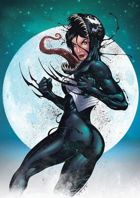 Lady Venom She Venom, Venom Girl, Symbiotes Marvel, Venom Art, Venom Comics, Arte Dc Comics, Comics Girls, Marvel Girls, Marvel Vs