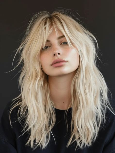 The Shag Haircut, Shag Haircut Ideas, Rocker Hair, Shaggy Long Hair, Long Shag Haircut, Fresh Haircut, Shag Hairstyles, Haircuts Straight Hair, Shag Haircut