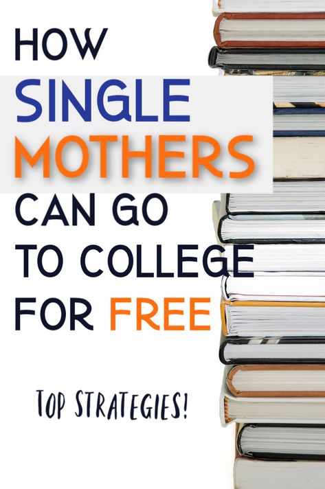 If you're a single mother wanting to go back to college there are ways you can go back for free. Today we're sharing our best strategies.  #singlemom #college #savemoney Single Mom Income, Single Mom Finances, Single Mom Living, Single Mom Help, Organize Tips, Nursing School Scholarships, Going Back To College, Thrifty Thursday, College Money