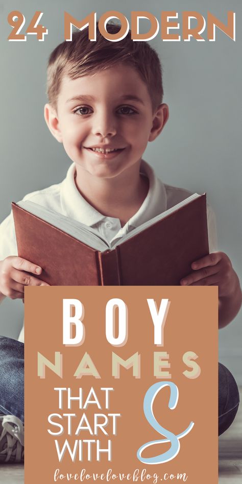 Looking for boy names that start with S? You’ll love these modern names real moms are using from Samson to Sullivan! Biys Names, S Names For Boys, S Boy Names, English Baby Boy Names, Names Starting With C, Names Starting With S, Boy Middle Names, Boy Name Meanings, Names For Boys List