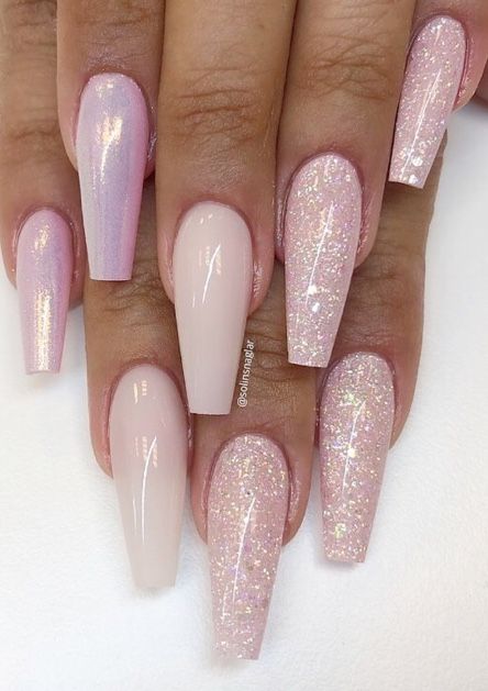 Medium Length Coffin Nails, Gel Nail Art Designs, Coffin Nails Long, Summer Acrylic Nails, Dipped Nails, Gel Nail Designs, Pedicures, Fabulous Nails, Gel Nail Art