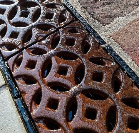 Decorative Linear Drain Grates - A Guide - Lateral Design Studio Landscape Drainage, Drainage Channel, Linear Drain, Iron Grate, Gorgeous Interiors, Drain Cover, Stainless Steel 304, Wimbledon, Interior Inspiration