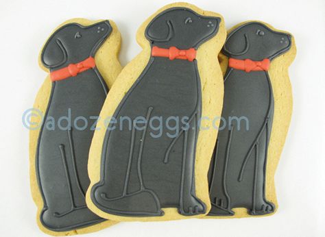 Black Lab Cookies Black Lab Cookies Decorated, Lab Cookies Decorated, Dog Cookies Decorated, Christmas Dog Cookies, Black Lab Funny, Puppy Cookies, Lab Party, Black Lab Names, Puppy Pawty