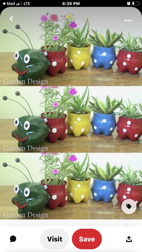 Plastic Bottle Crafts Diy, Tanaman Pot, نباتات منزلية, Plastic Bottle Art, Diy Plastic Bottle, Flower Pot Crafts, Kraf Diy, Recycled Garden, Garden Crafts Diy