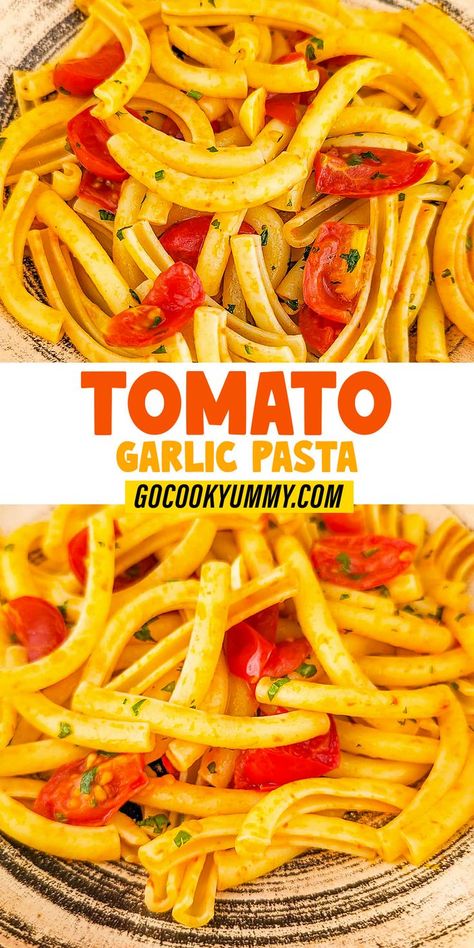 Tomato Garlic Pasta, Garlic In Olive Oil, Baked Pasta Casserole, Garlic Pasta Recipe, Garlic Pasta Sauce, Quick Pasta Dishes, Creamy Pasta Sauce, Quick Pasta, Baked Pasta