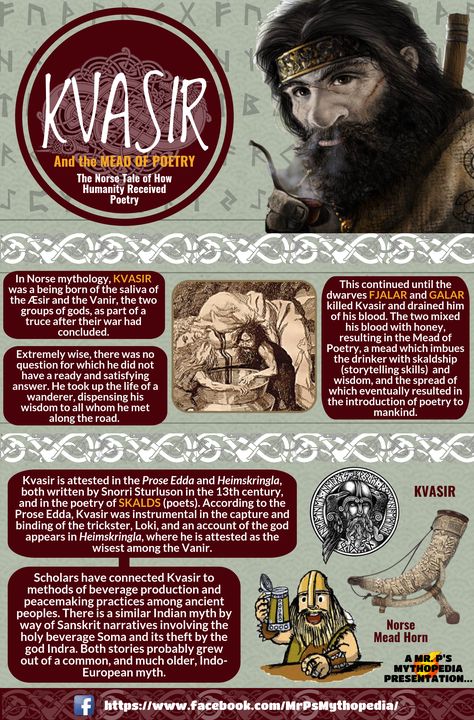 KVASIR and the MEAD OF POETRY Viking History Norse Mythology, Nine Realms Norse Mythology, Vali Norse Mythology, Kvasir Norse Mythology, Norse Mythology 9 Realms, Seidr Magic Norse Mythology, World Mythology, Norse Symbols, Norse Myth