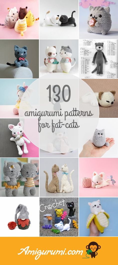 Cat Crochet Pattern, Soft Kitty Warm Kitty, Cat Crochet, Cat Playground, Cat Amigurumi, Easy Crochet Stitches, Crochet Dragon, Crochet Amigurumi Free Patterns, Crochet Amigurumi Free