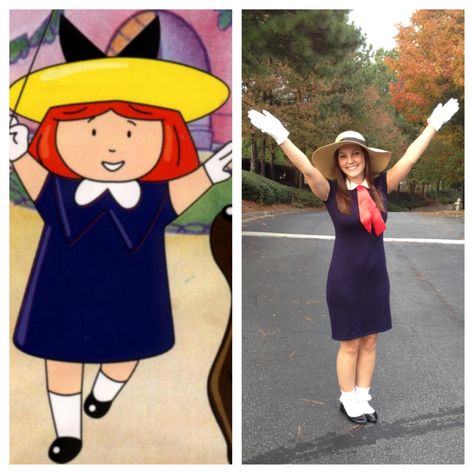 Madeline Madeline Costume Women, Madeline Halloween Costume, Madeleine Costume, Madeline Outfit, Madeline Costume, Film Theme, French Cartoons, Clever Halloween, Clever Halloween Costumes