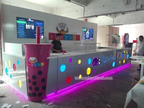 Bubble Tea Shops Interior, Bubble Tea Cafe Interior, Bubble Tea Shop Design Interior, Boba Shop, Bubble Tea Recipe, Bubble Tea Shop, Dental Hygiene School, Exhibition Stall Design, Cri Cri