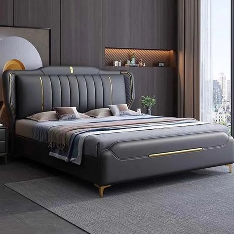 Latest Wooden Bed Designs, Bed Design Modern Luxury, Bad Room Design, Bed King Size, Bed Back Design, Sweet Home Style, Bed Headboard Design, Bedroom Interior Design Luxury, Nordic Furniture