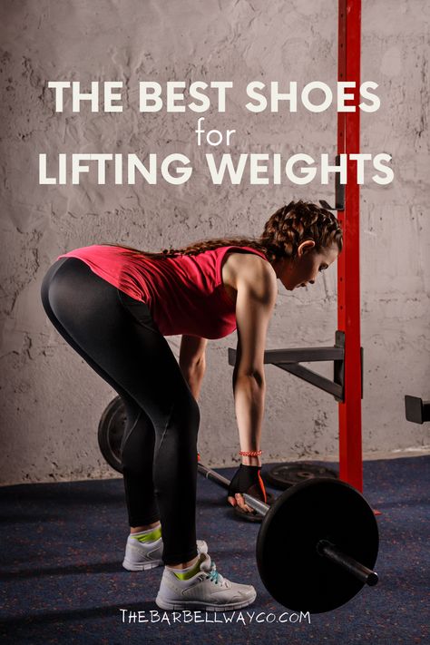 Here are the BEST shoes for lifting weights for women! Wearing proper footwear is crucial when strength training, so we know you'll find this post helpful! Best Shoes For Weight Lifting Gym, Weightlifting Outfit For Women, Weightlifting Shoes Women, Lifting Shoes For Women, Weight Training Shoes, Powerlifting Women, Shoes Bench, Weight Training Women, Strength Training Women