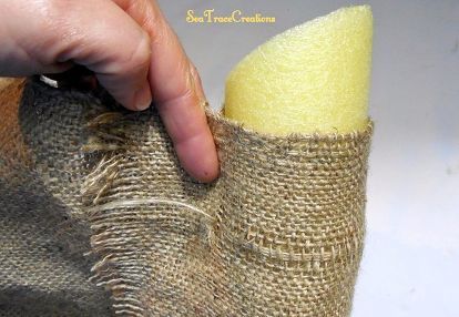 four season burlap wreath, crafts, wreaths Diy Burlap Wreath Tutorial, Noodle Crafts, Burlap Diy, Pool Noodle Wreath, Crafts Wreaths, Hoop Wreaths, Burlap Wreath Tutorial, Easy Fall Wreaths, Winter Wreath Diy