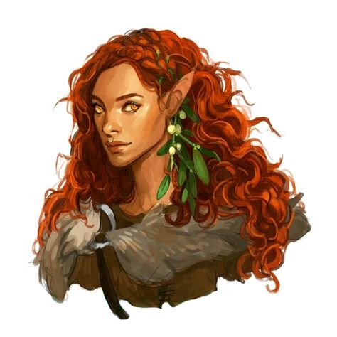 Female Elf Druid or Ranger Portrait - Pathfinder PFRPG DND D&D d20 fantasy Sun Elf, Dnd Elves, Elf Characters, Elf Druid, Female Elf, Elf Art, Wood Elf, Dungeons And Dragons Characters, Dnd Art