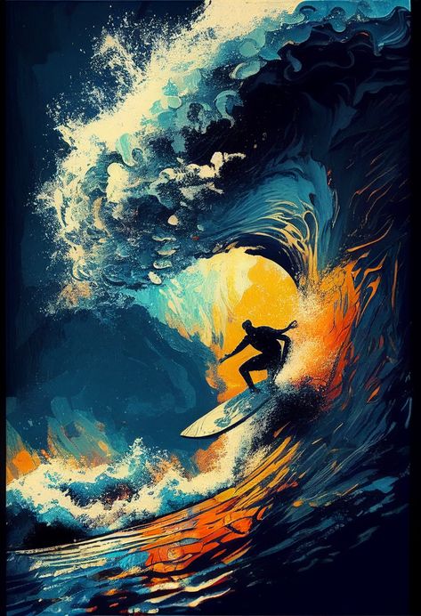 Surfer Artwork, Sky Freedom, Abstract Figure Art, Picasso Inspired, God's Blessings, Coastal Life, Amazing Nature Photography, Digital Poster, Canvas Projects