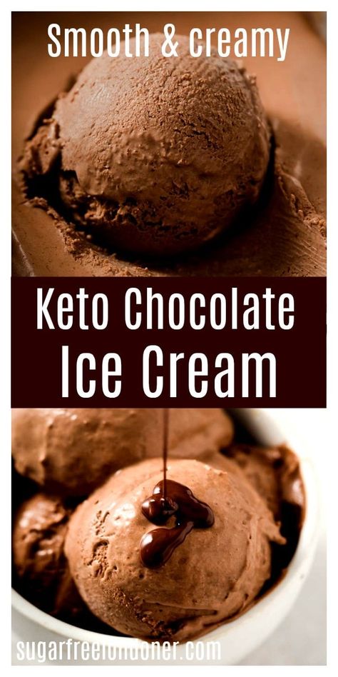 Keto Chocolate Ice Cream, Low Carb Ice Cream Recipe, Chocolate Gelato, Weight Watcher Desserts, Chocolate Ice Cream Recipe, Desserts Keto, Low Carb Ice Cream, Keto Pancakes, Keto Ice Cream