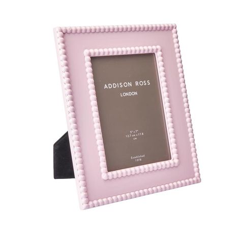 Pink Picture Frame, Snake Wood, Addison Ross, Scalloped Mirror, Frame Tray, Pink Frame, Landscape Portrait, Leather Frames, Pink Frames