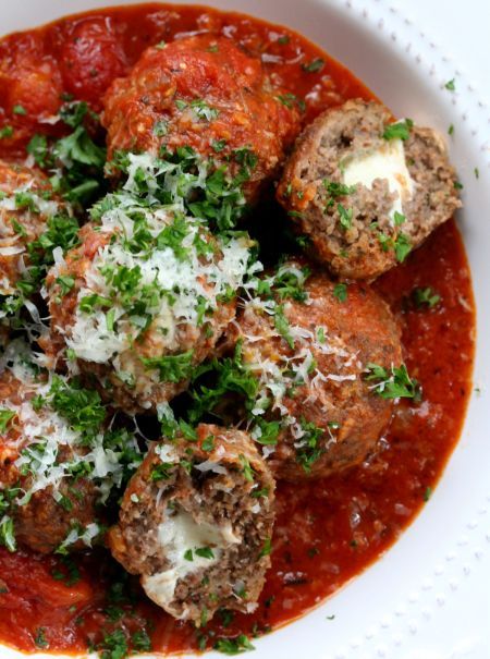 Mozzarella Stuffed Bison Meatballs Bison Meatballs Baked, Bison Ground Meat Recipes, Ground Bison Meatballs, Bison Ground Beef Recipes, Bison Meals, Bison Meat Recipes, Ground Bison Recipes, Bison Meatballs, Bison Recipes