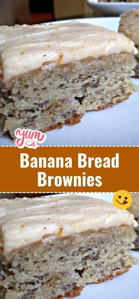 Dessert Crepes, Banana Bread Bars, Banana Bread Brownies, Dessert Halloween, Banana Brownies, Recipes To Cook, Brownie Desserts, Desserts Vegan, Best Banana Bread