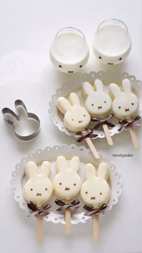 Miffy Cake, Easter Snack, Food Kawaii, Easter Snacks, Kawaii Dessert, Cute Pfp, Kawaii Cooking, Cute Snacks, Bakery Cafe