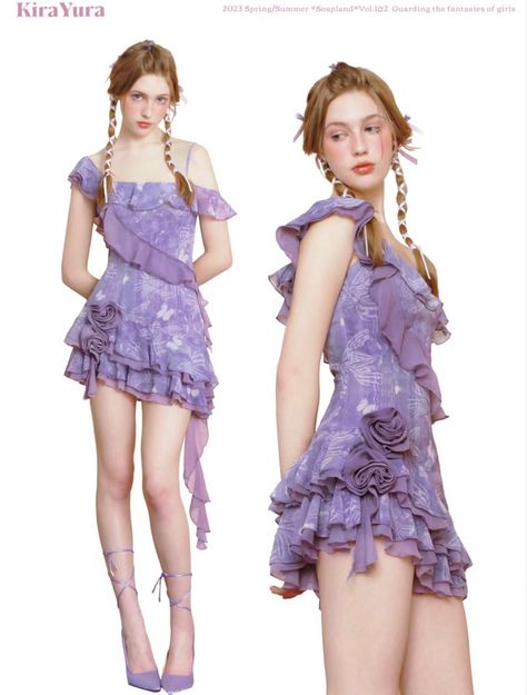 Kpop Women Fashion, Pantropiko Outfit, Aesthetic Stage Outfits, Kpop Idols Dress, Stage Outfits Purple, Purple Kpop Outfits, Fashion Model Poses Standing, Aesthetic Purple Dress, Purple Aesthetic Outfit