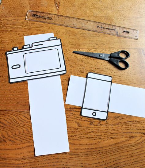 Printable paper camera toy - NurtureStore Paper Camera Template Free Printable, Camera Lessons, Cardboard Camera, Paper Camera, Camera Crafts, Free Printable Paper, Paper Phone, Diy Camera, Camera Art