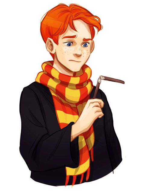 Ron Weasley es un chico distraído, amigable y bastante leal a su mejor amigo Harry. Ron Weasley Fan Art, Blaise Harry Potter, Ron Weasley Aesthetic, Harry Potter Sketch, Beast Art, Weasley Aesthetic, Harry Potter Ron Weasley, Modele Pixel Art, Harry Potter Illustrations