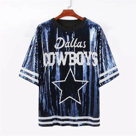 Dallas Cowboys Sequin Dress Football Jersey Dress, Dallas Cowboys Game, Football Game Outfit, Cowboys Football, Womens Golf Shoes, Golf Skirts, Tennis Clothes, Football Game, Gaming Clothes