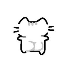 Goofy Cat, Doodles Bonitos, Simple Cat Drawing, Silly Doodles, Emoji Drawings, Cat Emoji, Whatsapp Wallpaper Cute, Goofy Drawing, Cat Drawings