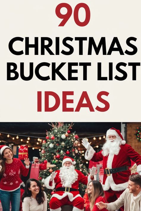 Christmas Bucket List Ideas Christmas Eve Bucket List, Magical Christmas Ideas, Christmas Ideas To Make, Christmas Bucket List Ideas, Holiday Bucket List, Best Bucket List, Christmas Bucket List, Christmas Bucket, Bucket List Ideas