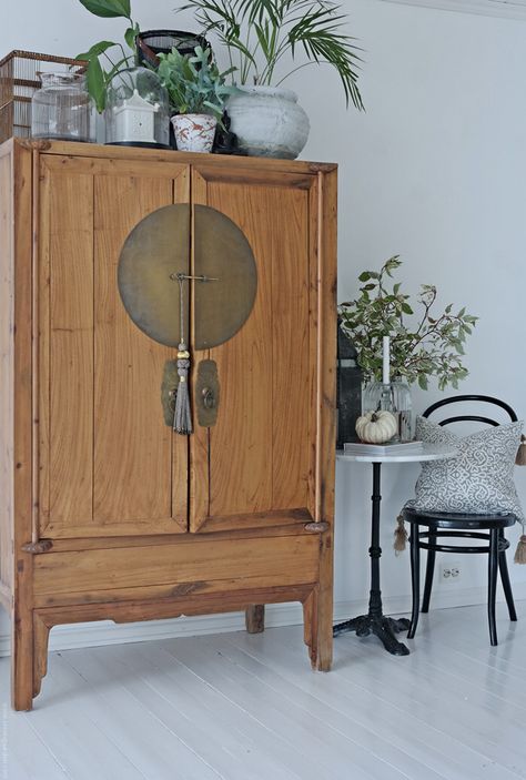 Decorating The Top Of An Armoire, Burgundy Bedroom, Asian Cabinet, Wedding Cabinet, Embellished Furniture, Asian Interior Design, Chinese Interior, Asian Interior, Japanese Furniture