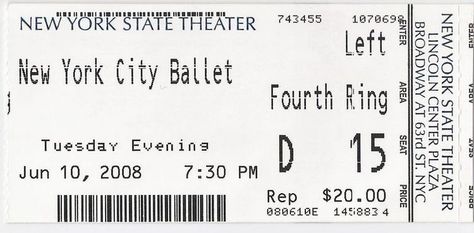 Nyc Ballet Aesthetic, Nyc Ticket, New York Ticket, New York Ballet, Nina Sayers, Nyc Ballet, New York Or Nowhere, New York City Ballet, City Ballet