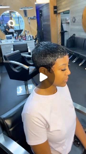 Michael Terry on Instagram: "PER USUAL! GET CROWNED👑 #nolastylist #nolashorthair#shorthair#pixie#pixiecut#pixiehaircut #michaelterryapproved #yourgotopixietool #nolahairstylist" Short Piece Hairstyles, Short 27 Piece Hairstyles Pixie Cuts, Short Short Pixie Haircut, Short Hair Black Women Pixie, Short Pixie Haircuts For Black Women, 28 Piece Quick Weave Short Pixie, Short Relaxed Hairstyles Pixie Cuts, Short And Sassy Hair, Very Short Pixie Haircut Black Women