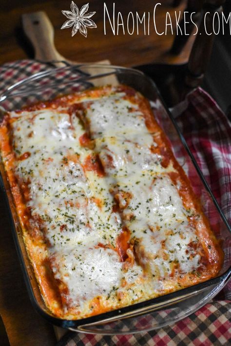 Manicotti Lasagna Roll Ups [Recipe] - Easy Manicotti Recipe, Lasagna Roll Ups Recipe, Recipe Lasagna, Vegetarian Pasta Dishes, Lasagna Roll Ups, Manicotti Recipe, Lasagna Roll, Freezer Meal Planning, Roll Ups Recipes