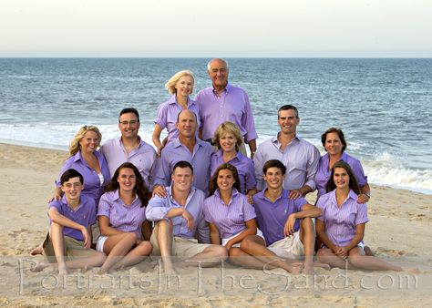 Purple Family Pictures Outfits, Purple Family Pictures, Family Beach Pics, White Beach Outfit, Lavender Outfit, Family Beach Portraits, Swimsuits Photoshoot, Purple Beach, Wearing Purple