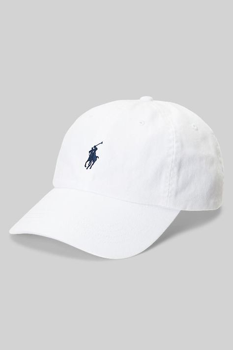 100% Cotton.Mens Polo Ralph Lauren Logo Sports Cap -  White Cotton Fashion > Men > Hats Boy Wishlist, Polo Hats, Cap Outfit Men, Cap Boy, Cap Man, Ralph Lauren Cap, Polo Cap, Mon Dressing, Ralph Lauren Hats