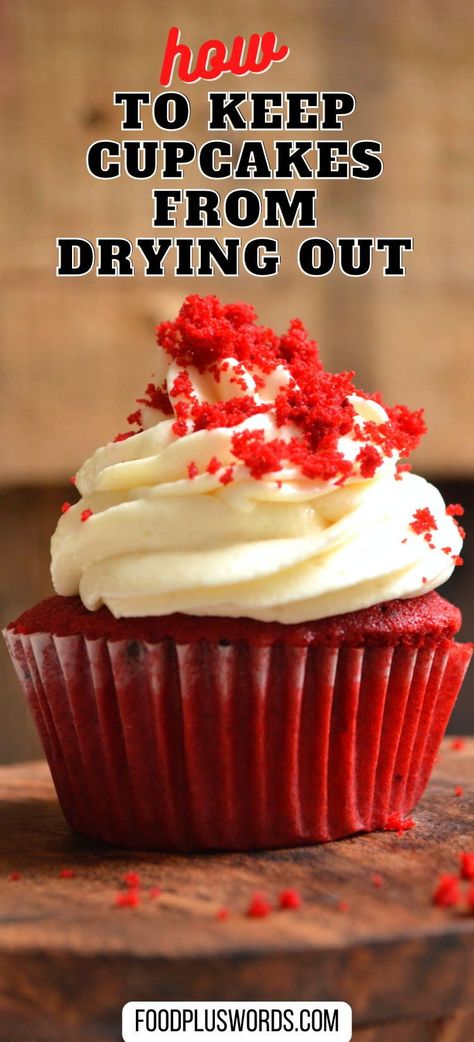 Don't let your cupcakes get dry and crumbly! Here are some tips on how to keep them moist and delicious. How To Keep Cupcakes Moist, How To Store Cupcakes To Stay Fresh, Cupcake Tips, Frozen Cupcakes, Baked Cake, Canned Frosting, Homemade Cupcakes, Diy Cupcakes, How To Make Cupcakes