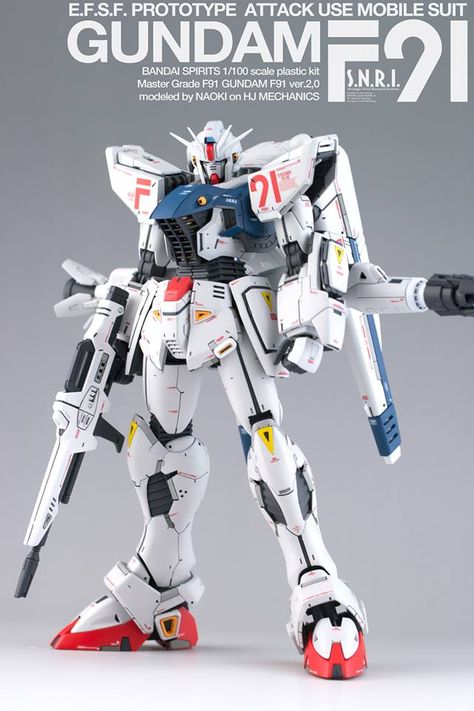 Custom Build: MG 1/100 Gundam F91 Ver. 2.0 - Gundam Kits Collection News and Reviews F91 Gundam, Gundam F91, Gundam Wallpapers, Gundam Custom Build, Arte Robot, Anime Toys, Custom Gundam, Custom Paint Jobs, Gundam Art