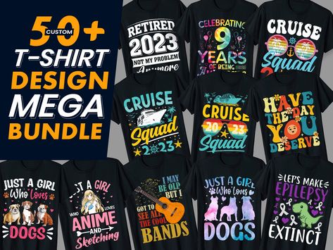 Custom T Shirt Design Bundle Free Download by Shohagh Hossen Tshirt Design Ideas Trendy, T Shirt Logo Design, Directory Design, Shirt Logo Design, Shirt Illustration, T Shirt Art, Band Merchandise, Design Jobs, Typography Tshirt