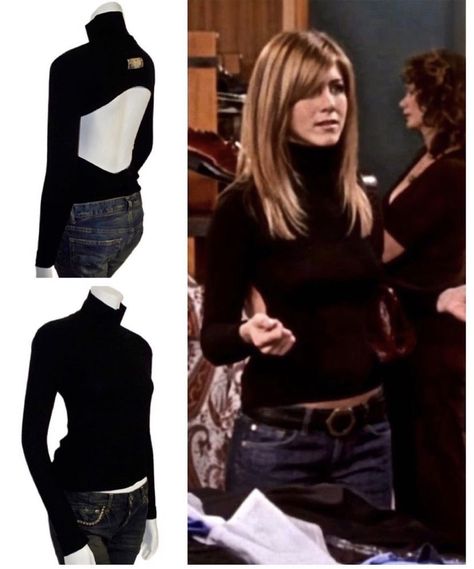 Turtle Neck 90s Outfit, Turtle Neck Outfit Y2k, Black Turtleneck Shirt Outfit, Anna Scott Outfits, T Shirt With Turtleneck Outfit, 90s Outfits Winter, 90s Turtleneck Outfit, Black Turtleneck Outfit Aesthetic, Turtleneck Outfit Black