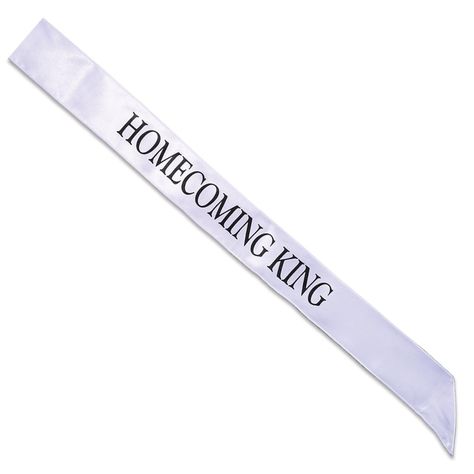 PRICES MAY VARY. High-quality satin sash measures 72" long x 3" wide Satin Sash features beautifully sewn edges at the bottom so no need for pinning A great value sash that comes imprinted with Homecoming King and can be used year after year Add a little eye-catching bling or a button to enhance your satin sash Homecoming King sashes are a perfect accessory for your King to wear at coronation, in the parade, at the dance, and during halftime activities Make your Homecoming King stand out with a Homecoming Sash, Queen Sash, Homecoming King, Homecoming Court, High School Dance, Homecoming Queen, Dancing King, Satin Sash, School Dance