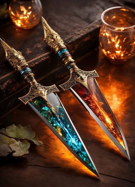 Jewelry Fantasy Art, Fantasy Artifact Art, Fantasy Weaponsmith, Magic Items Fantasy Art, Fantasy Artifact, Weaponsmith Aesthetic, Artifact Art, Pretty Knives, Fantasy Magic