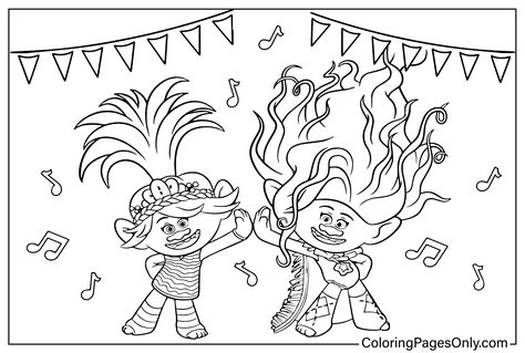 Trolls Colouring Pages, Trolls Band Together Coloring Pages, Trolls Coloring Pages Free Printable, Trolls Band Together Birthday Party Ideas, Trolls Band Together Birthday Party, Trolls Band Together Party, Trolls Coloring Pages, Disney Coloring Pages Printables, Poppy Coloring Page