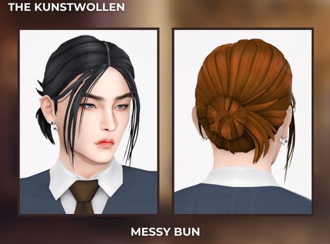 Sims 4 Male Hair Ponytail, Male Hairstyles Sims 4 Cc, Straight Braided Hairstyles, Sims 4 Hair Curly, Men Hair Sims 4 Cc, The Kunstwollen, Sims 4 Male, Ts4 Hair, Sims 4 Hair Male