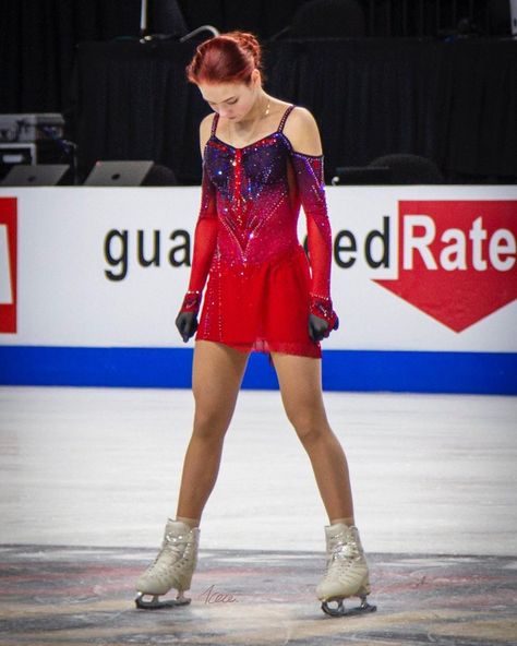 Alexandra Trusova, Figure Skating, Skating, Red, Silver