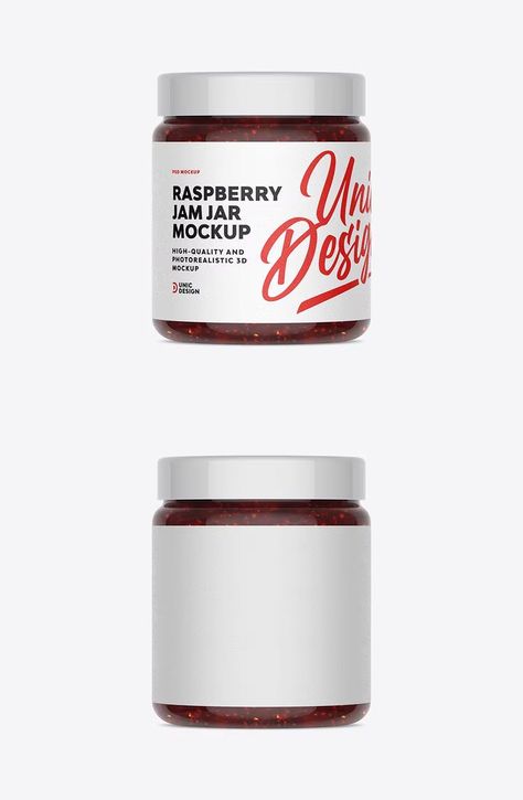 Jar Mockup, Jam Jar, Raspberry Jam, Bottle Mockup, Nutella Bottle, Nutella, Mockup, Raspberry, Jam