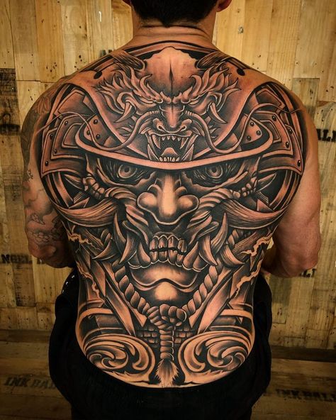 Angelinkbali ORIGINAL Account on Instagram: “Amazing Japanese full back tattoo done by one of our professional artists” Asian Style Back Tattoo, Japanese Samurai Back Tattoo, Full Body Back Tattoo, Full Back Tattoo For Men Design, Japanese Full Back Tattoo Design, Samurai Full Back Tattoo, Tattoo Back Man, Japanese Tattoos Back, Backpiece Tattoo Men