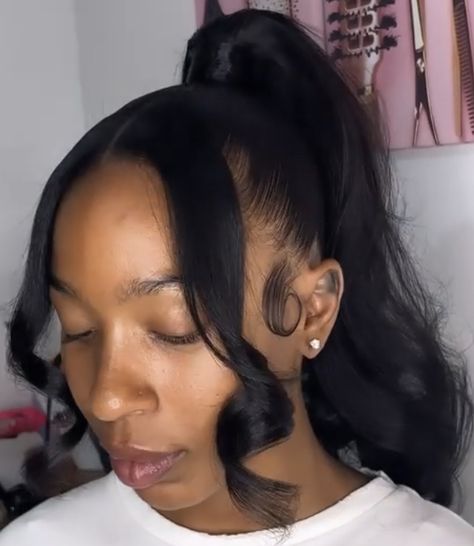 Cute Ponytail Styles, Thanksgiving Hairstyles, High Ponytail Hairstyles, Weave Ponytail Hairstyles, Mixed Curly Hair, Sleek Ponytail Hairstyles, Birthday Hairstyles, Black Ponytail Hairstyles, African Hair Braiding Styles