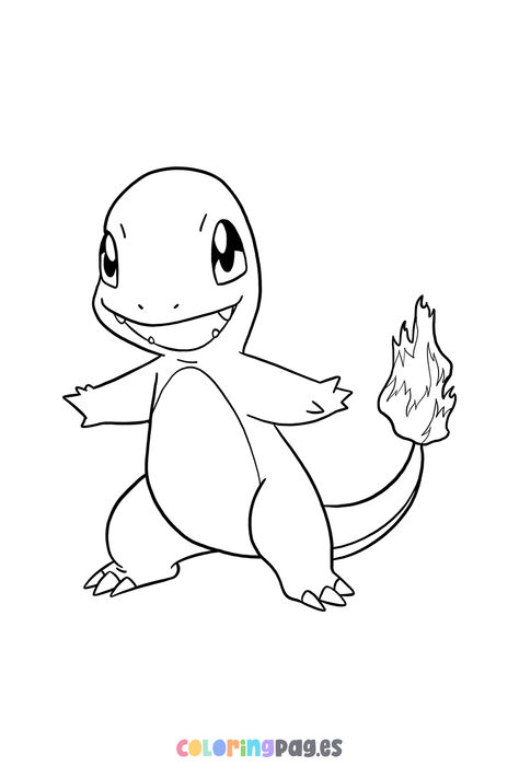 Discover fun and creative ways to engage your kids with our free Charmander coloring page, perfect for all Pokémon fans! Charmander Drawing, Charmander Art, Pokemon Charmander, Pokemon Coloring Pages, Pokemon Coloring, All Pokemon, Pokemon Fan, Sketchbook Art Inspiration, Anime Sketch