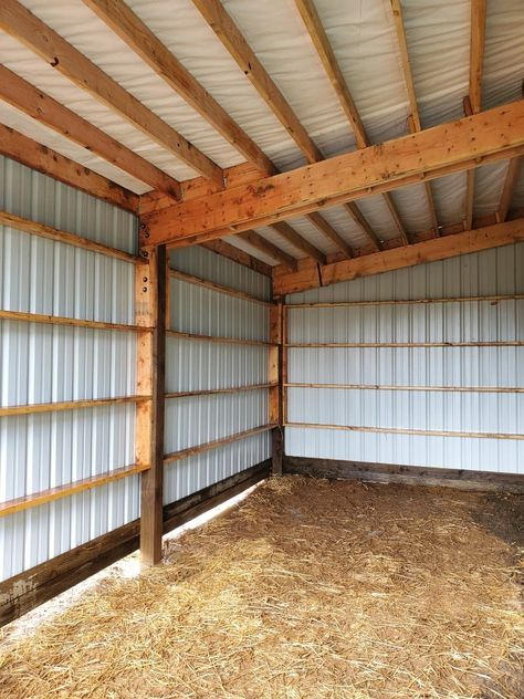 Woodshed Ideas, Stable Inspiration, Farm Storage Buildings, Pole Building Garage, Barn Garage Plans, Pole Barn Shop, Pole Barn Ideas, Pole Barn Construction, Building A Carport