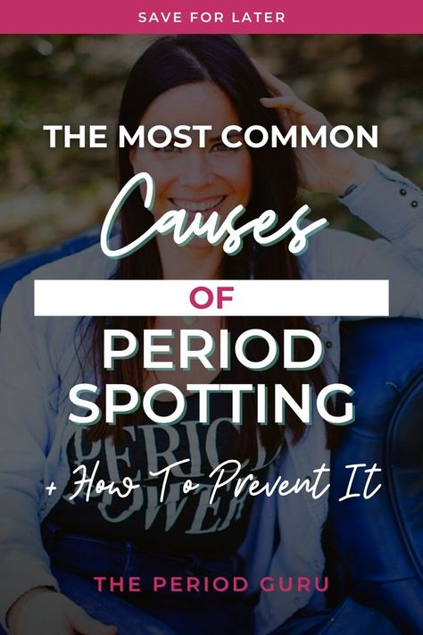 What causes period spotting, and how can you prevent it? Get all your questions about this common period pain answered by The Period Guru. We’ll dive into how hormone imbalance, birth control and ovulation, and explore easy remedies Spotting Between Periods, Hormone Balancing Diet, Healthy Period, Period Pain, Hormone Imbalance, Birth Control, Hormone Balancing, Getting Pregnant, What You Can Do